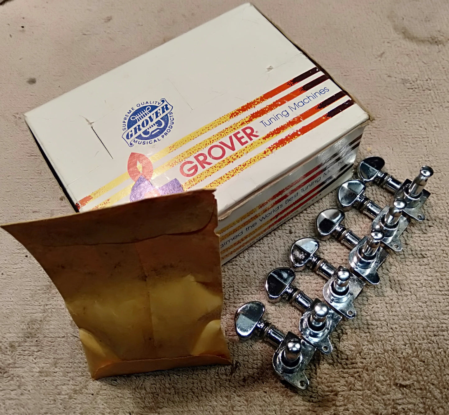 Grover Rotomatic tuners. NOS