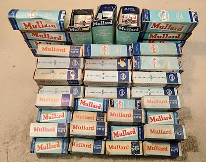 Mullard valves. NOS