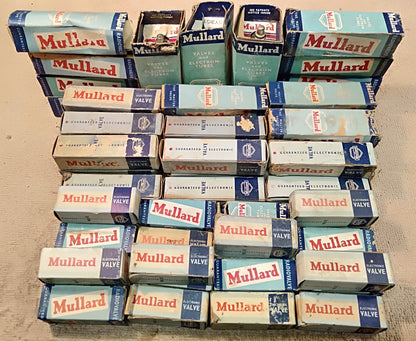 Mullard valves. NOS