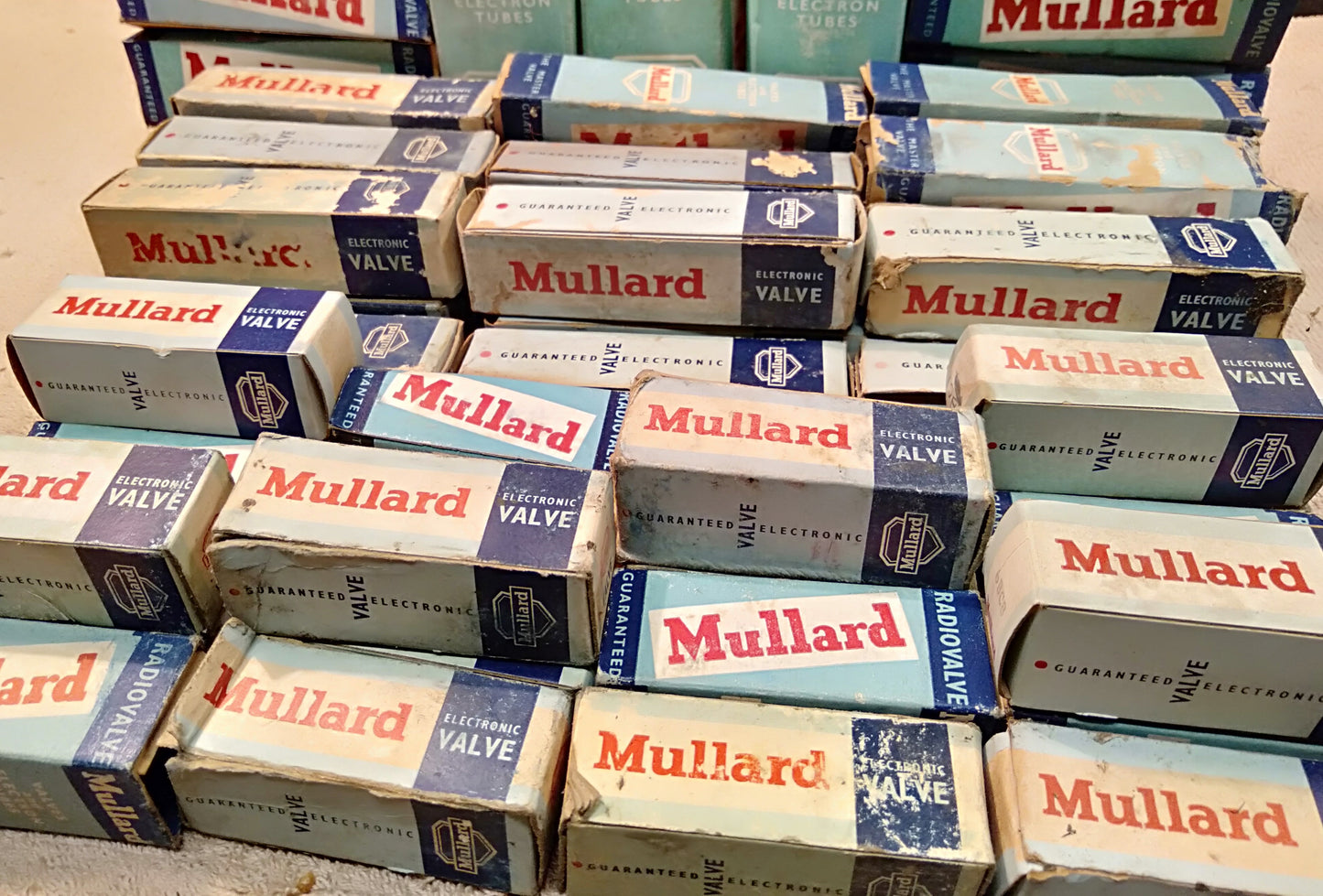 Mullard valves. NOS