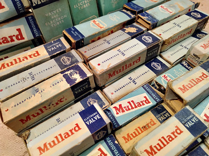 Mullard valves. NOS