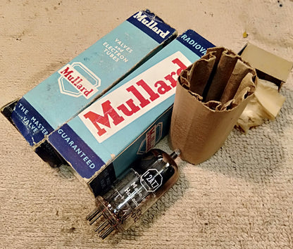 Mullard 12AT7 valves. NOS