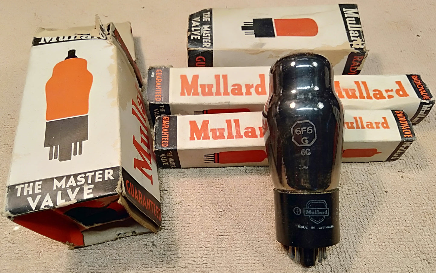 Mullard valves. NOS