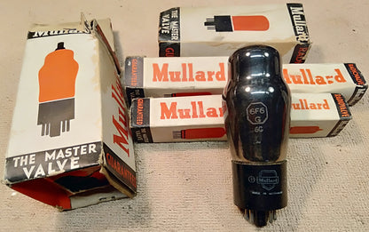 Mullard valves. NOS